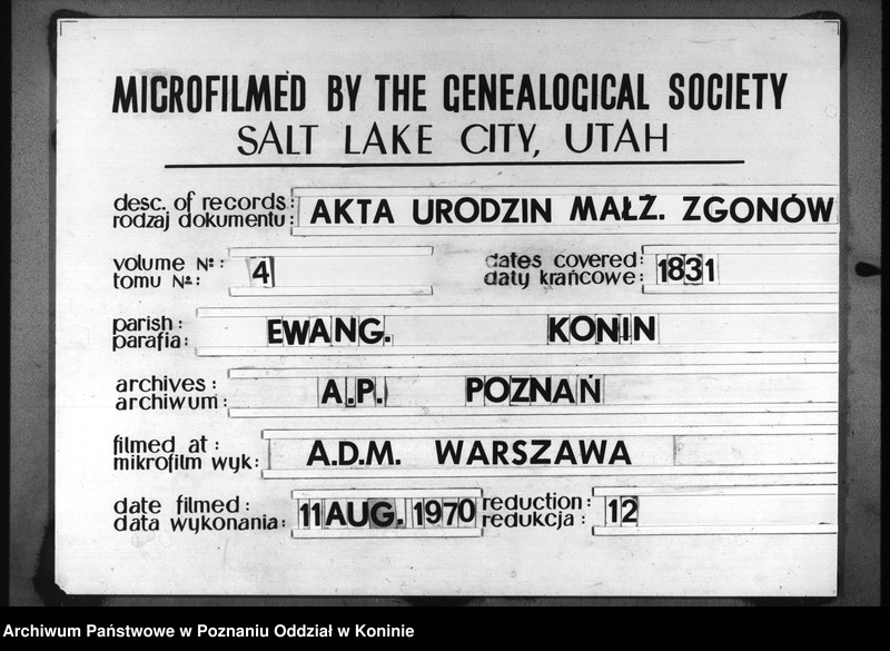 image.from.unit.number "Akta urodzeń, małżeństw i zejścia"