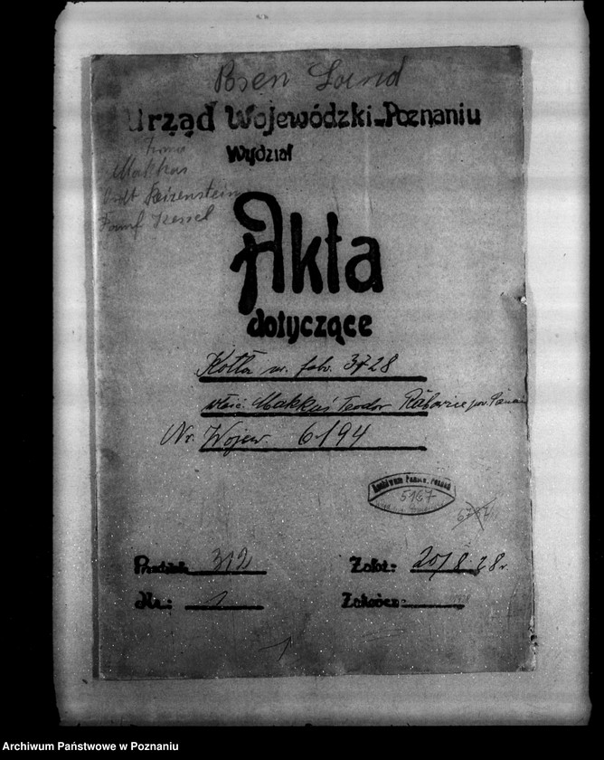 Obraz 4 z jednostki "Gospodarstwo rolne Rabowice powiat poznański nr woj. kotła 6194"