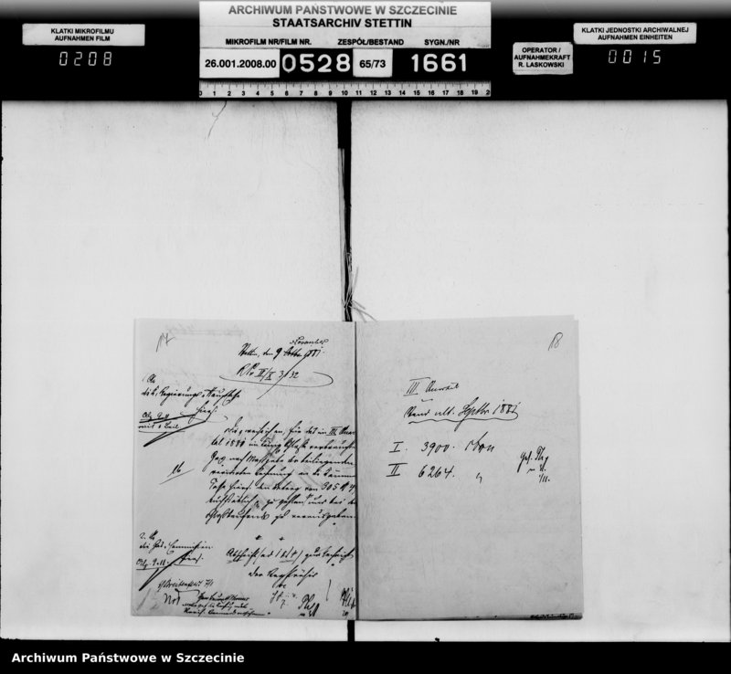 Obraz 15 z jednostki "Einrichtung der Gasbeleuchtung im Schloss, vol. II"