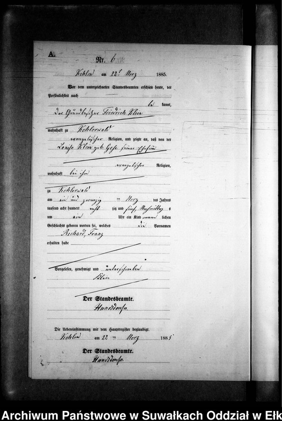 image.from.unit.number "Geburts-Neben-Register des Preussischen Standes-Amtes Kehlen Kreis Angerburg"