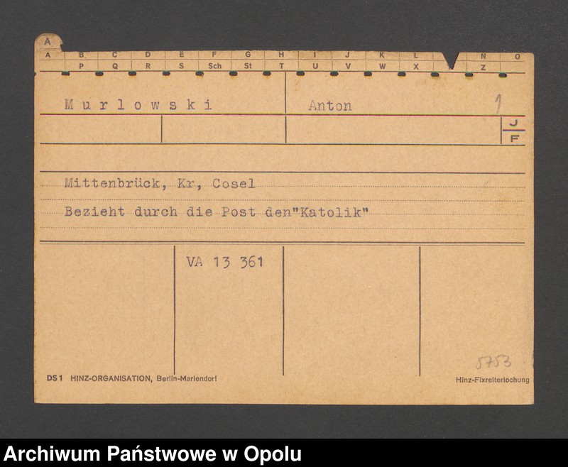 Obraz 3 z jednostki "[Murlowski Anton, Mittenbrück]"