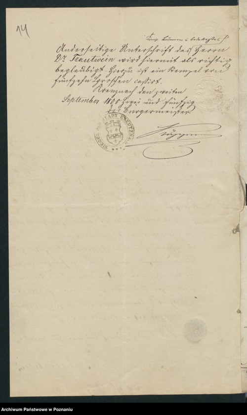 Obraz 19 z jednostki "A. betr. Władysław von Gostomski"