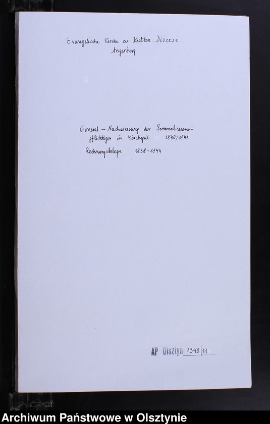 image.from.unit.number "General-Nachweisung der Personaldezemspflichtigen im Kirchspiel 1840/1841 Rechnungsbelege 1838-1844"