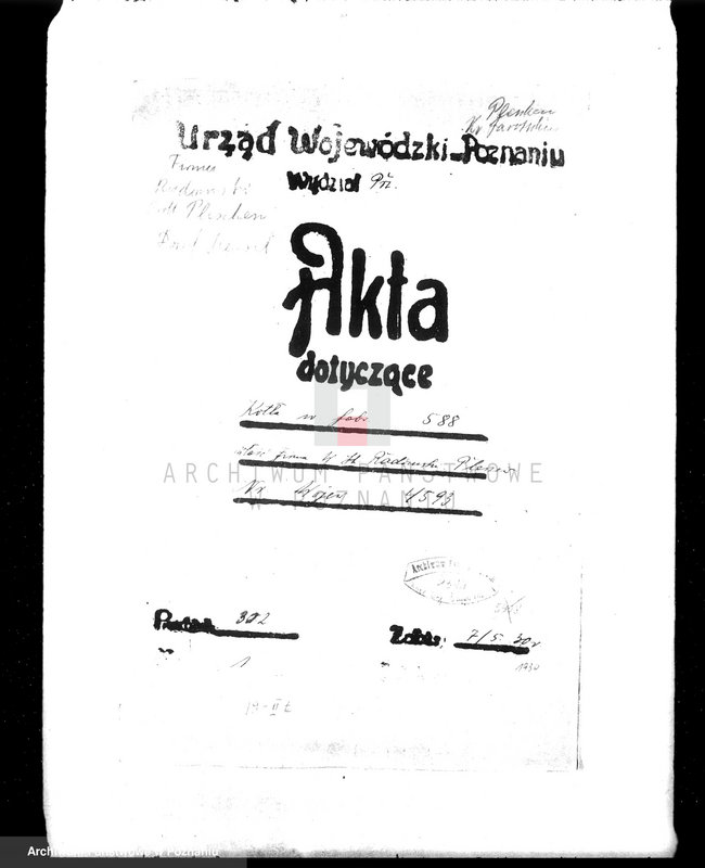 Obraz 13 z jednostki "Firma W. St. Radomski Pleszew nr fabr kotła 588, nr woj. kotła 4593"