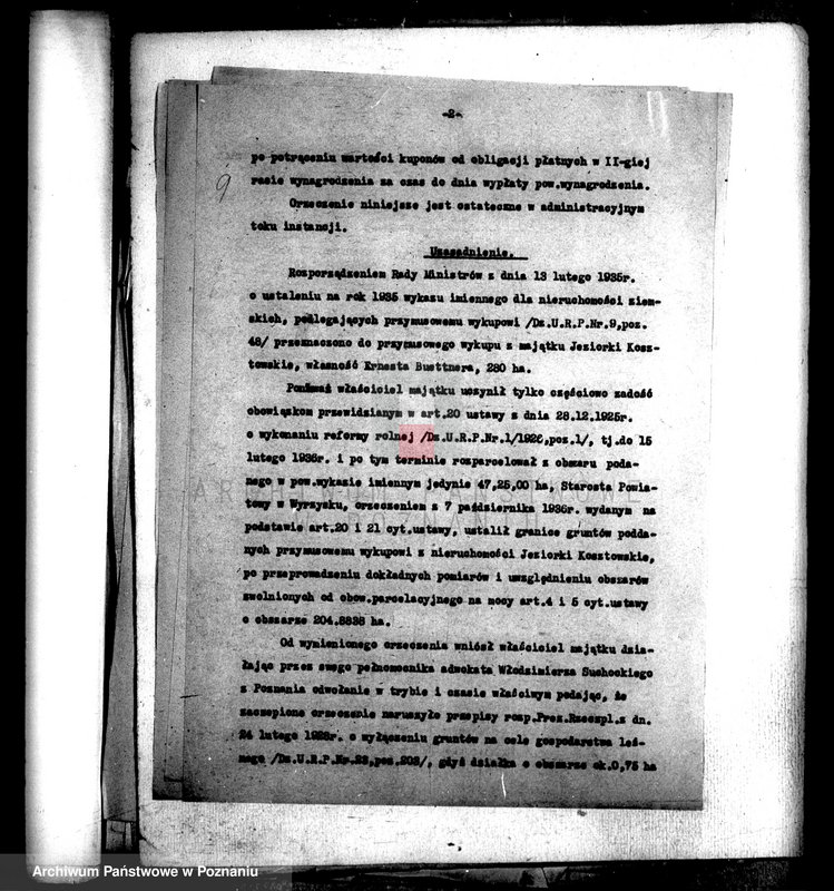 Obraz 13 z jednostki "/Sprawy parcelacyjne - powiat wyrzyski/"