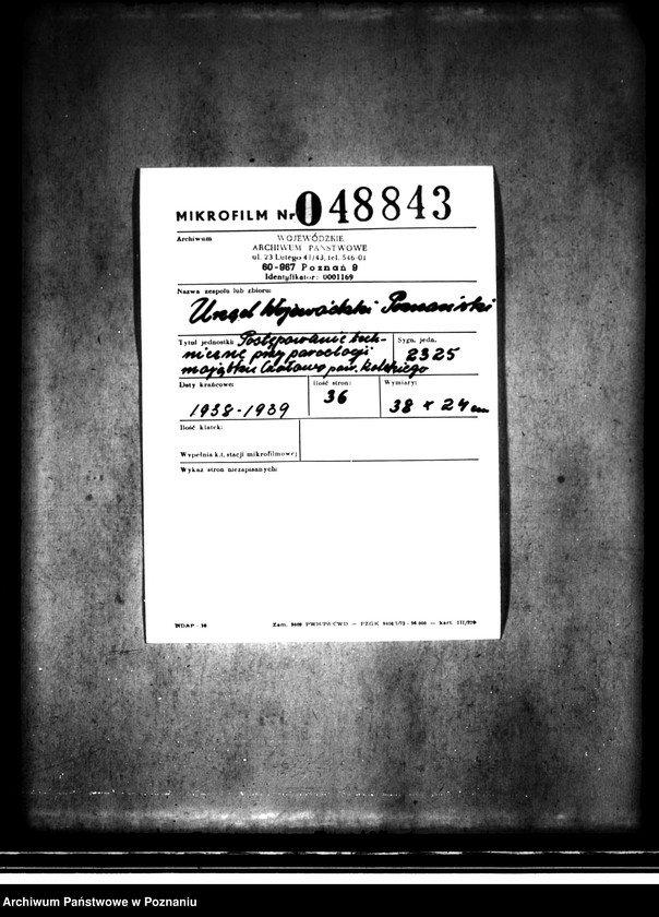 image.from.unit.number "Postępowanie techniczne przy parcelacji majątku Czołowo powiatu kaliskiego"