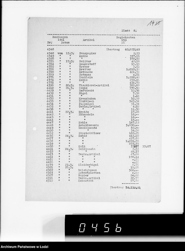 Obraz 18 z jednostki "Betrifft: Rückvergütung Regiekosten"