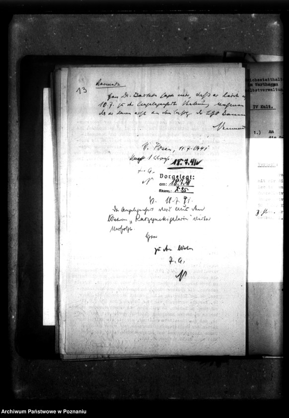 Obraz 17 z jednostki "Leihvertrag - Raczynski Gemälde-Galerie."