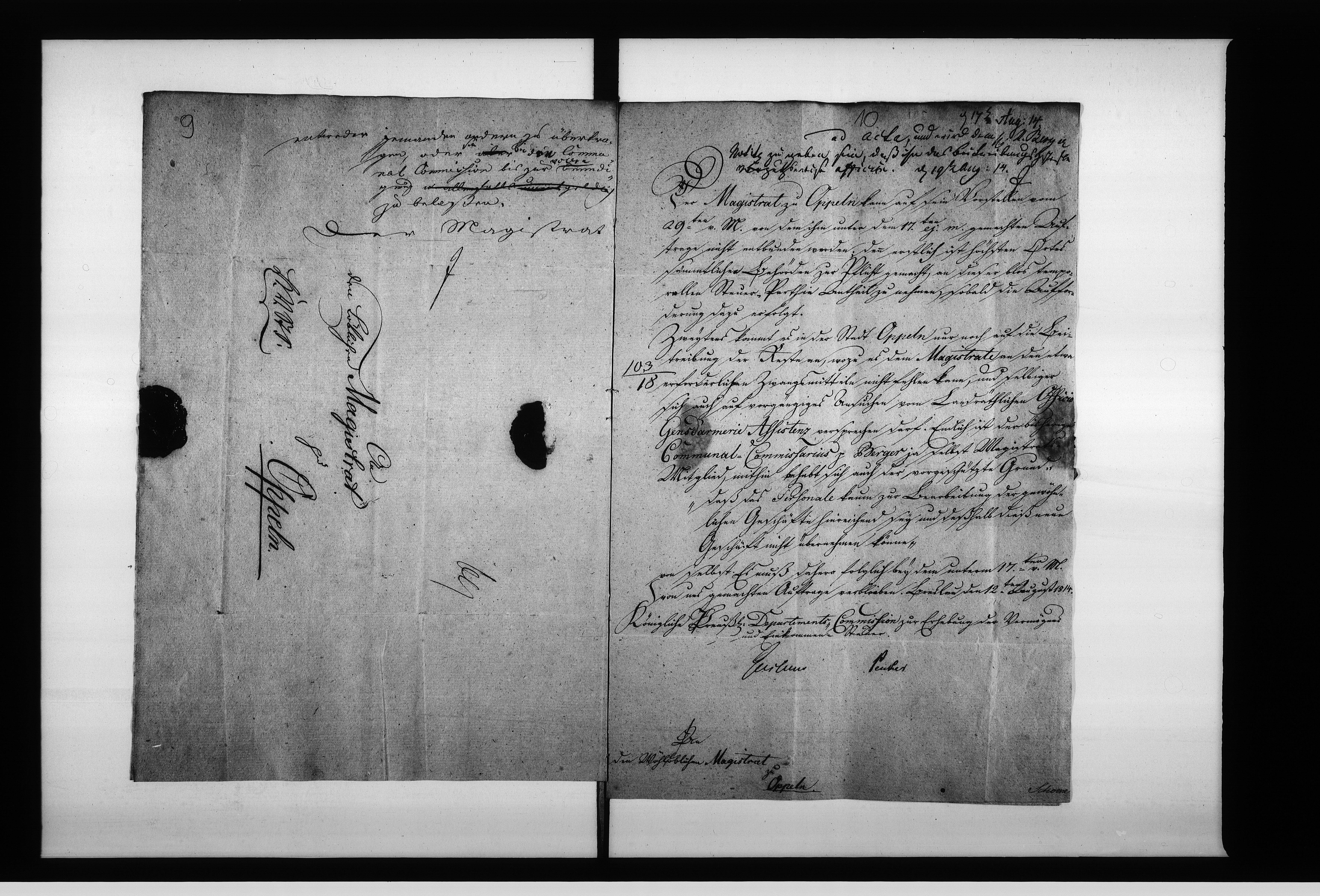 Obraz 13 z jednostki "Acta Generaliades Magistrats zu Oppeln von Beytreibung der Vermögens und Einkommens Steuer-Reste bey der Stadt Oppeln Vol. I de anno 1814"