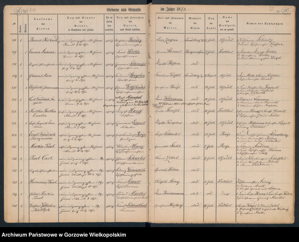 image.from.unit.number "Duplikate der Hauptkirche zu Landsberg an der Warthe (zawiera też księgę zgonów Konkordien, reformirte und Militair Kirchen Gemeinde z 1872 r.)"