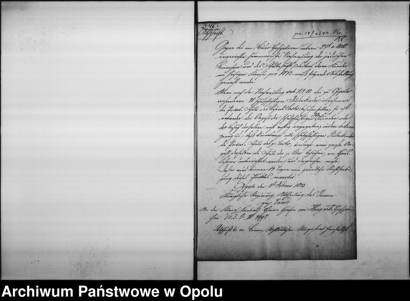 Obraz 18 z jednostki "Acta des Magistrats zu Oppeln betreffend die Einreichung der Nachweisung von dem Schulbesuch der jüdischen Kinder an das Königl[iche] Landraths=Amt. pro 1829"