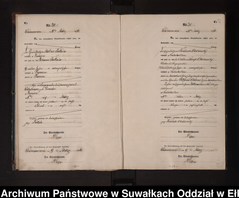 image.from.unit.number "Sterbe-Neben-Register des Preussischen Standes-Amtes Widminnen Kreis Loetzen"