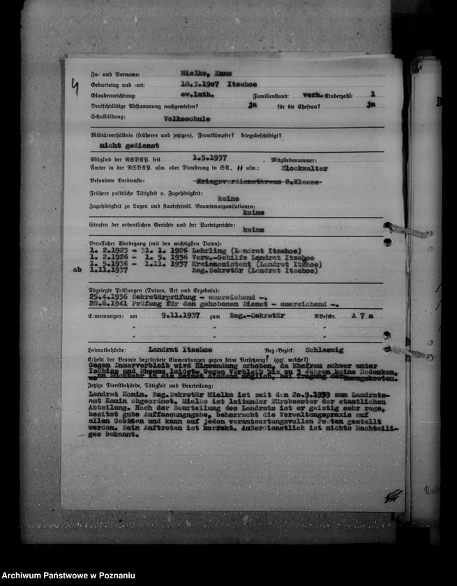 Obraz 8 z jednostki "Ernennungen und Versetzung der Angestellten"