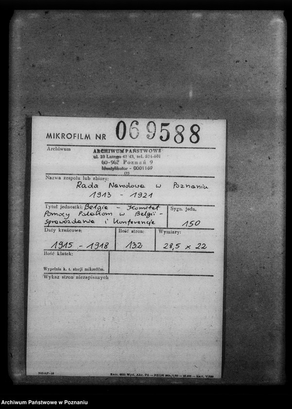 Obraz 2 z jednostki "Belgia - Komitet Pomocy Polakom w Belgii - sprawozdania i korespondencja."