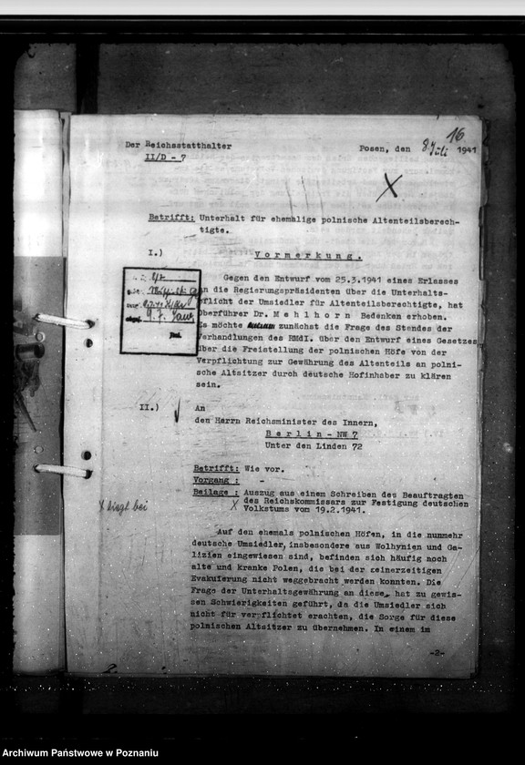 Obraz 20 z jednostki "Unterhaltspflicht für polnische ehemalige Altenteilberechtigte und polnische Landarbeiter"