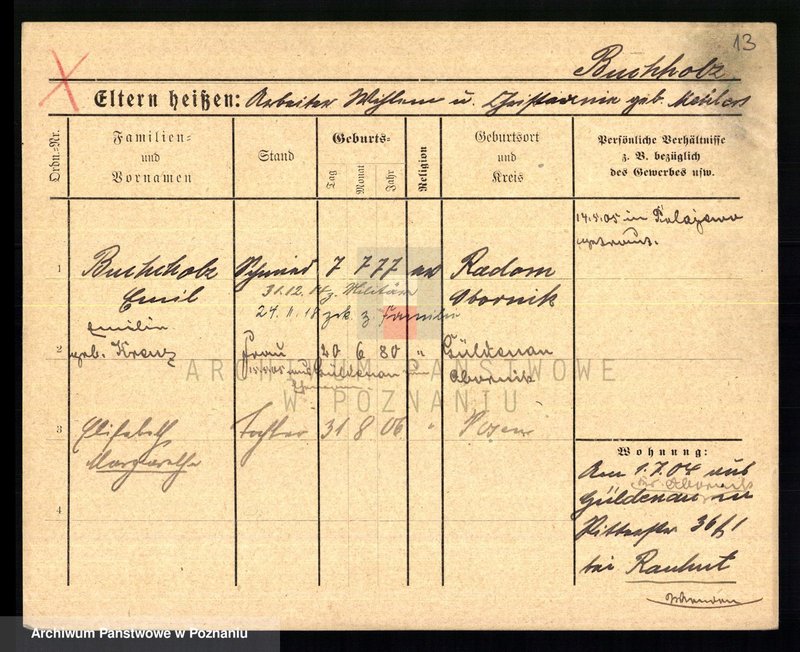 Obraz 15 z jednostki "Buchholz - Buczyński"