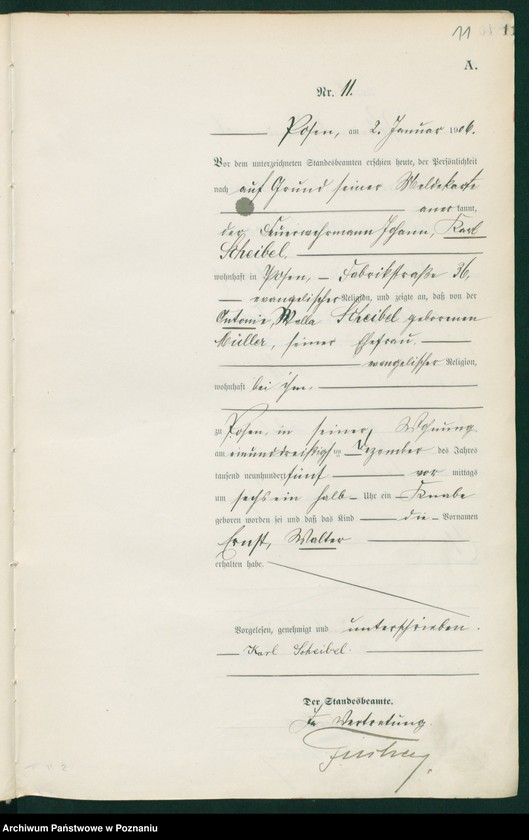 Obraz 13 z jednostki "Księga miejscowa urodzeń tom I"