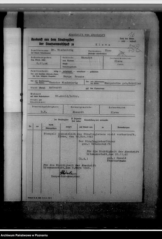 Obraz 20 z jednostki "Berufung zu Beigeordneten der Stadt Litzmannstadt (Łódź)"