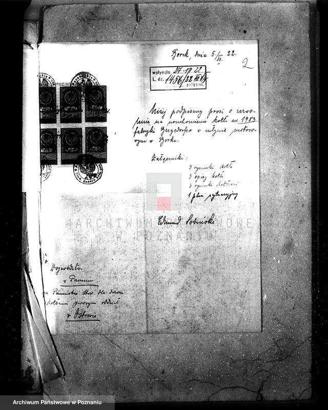 Obraz 6 z jednostki "Młyn motorowy E. Sobańskiego w Borku pow. Gostyński nr woj. 80"