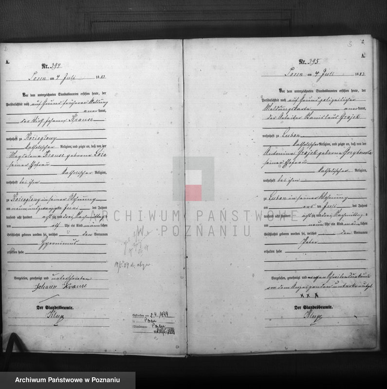 Obraz 3 z jednostki "Księga urodzeń t. II"