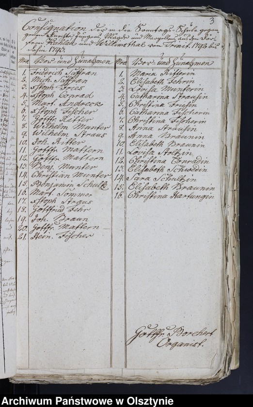 image.from.unit.number "Tabelle der Confirmanden des Kahlauschen Kirchspiels in der Pr. Holandischen Diözese 1793-1794, 1796-197, 1799-1829, 1831-1847"