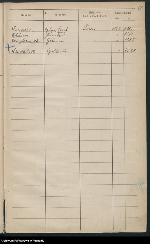 Obraz 20 z jednostki "Spis alfabetyczny urodzeń"