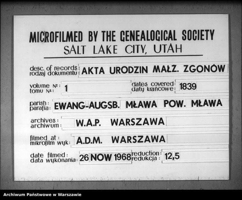 image.from.team "Akta stanu cywilnego Parafii Ewangelicko-Augsburskiej w Mławie"