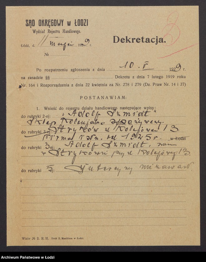 Obraz 5 z jednostki "Adolf Szmidt- sklep kolonialno-spożywczy"