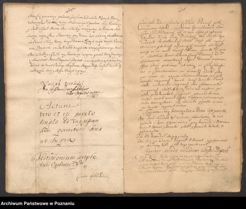 Obraz 20 z jednostki "Acta officii et iudicii consularis civitatis Posnaniae."