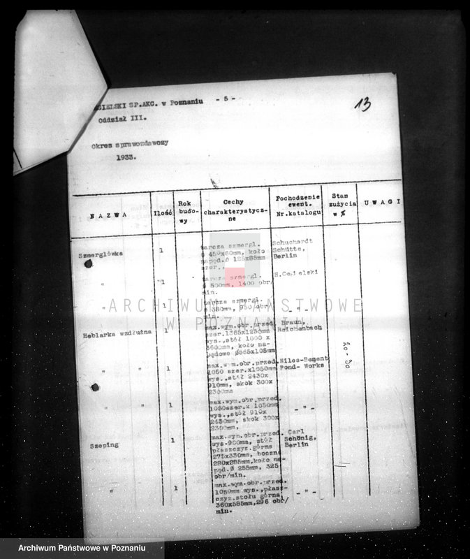 Obraz 17 z jednostki "/Kwestionariusz Fabryki H. Cegielskiego w Poznaniu/"