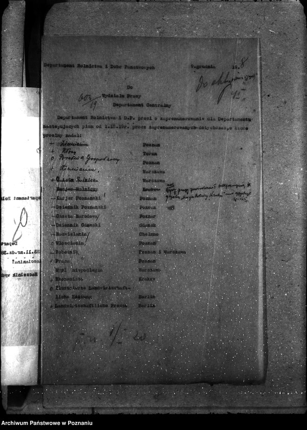 Obraz 13 z jednostki "Sprawy gospodarcze-ogólne Pisma i gazety"