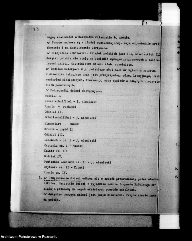 Obraz 17 z jednostki "Prywatna Szkoła Powszechna z niemieckim językiem nauczania Mosina powiat Śrem"