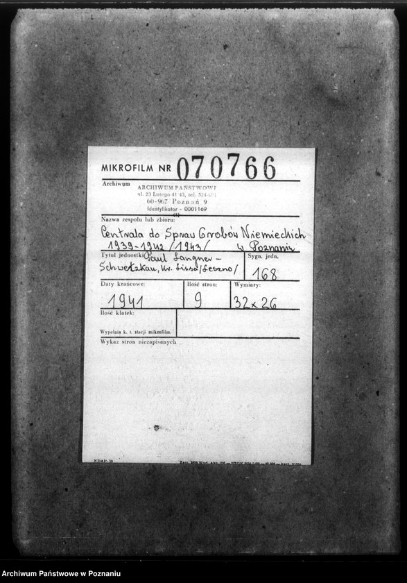 Obraz 2 z jednostki "Paul Langner - Schwetzkau, Kreis Lissa (Leszno)"