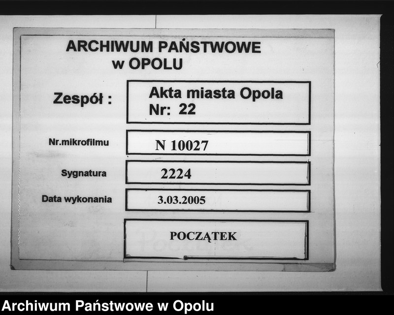 image.from.unit.number "Acta des Magistrats zu Oppeln betreffend die Anstellung des Schornsteinfegermeister Otto Knoll für den Oder - und Königs-Bezirk"