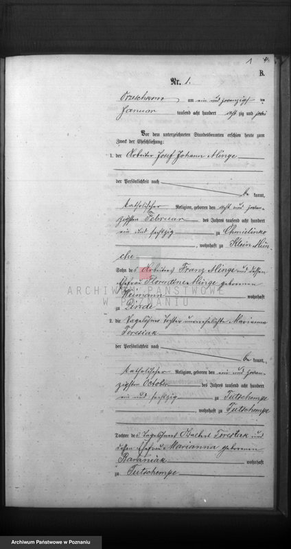 Obraz 3 z jednostki "Księga małżeństw"