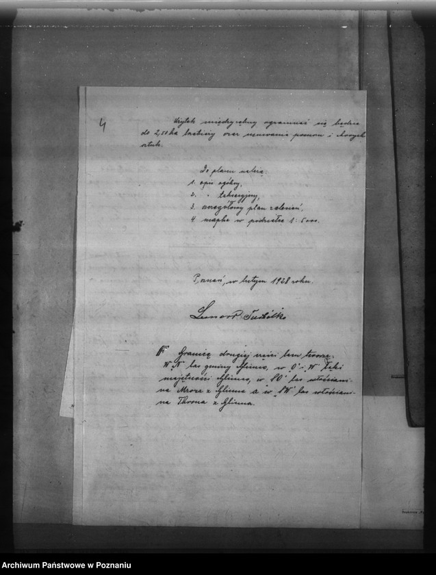 Obraz 7 z jednostki "Program urządzenia gospodarstwa leśnego dla lasu majętności Glinno powiat poznański 1928-1938"