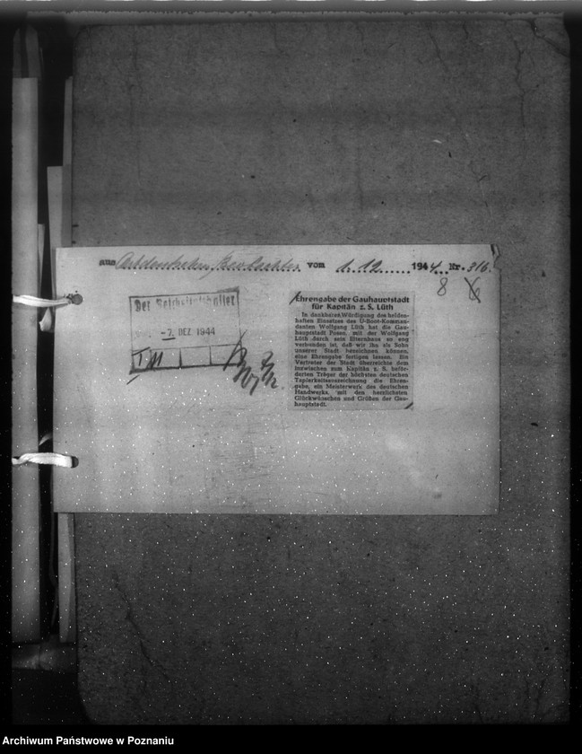 Obraz 12 z jednostki "Wycinki prasowe dotyczące Kraju Warty"