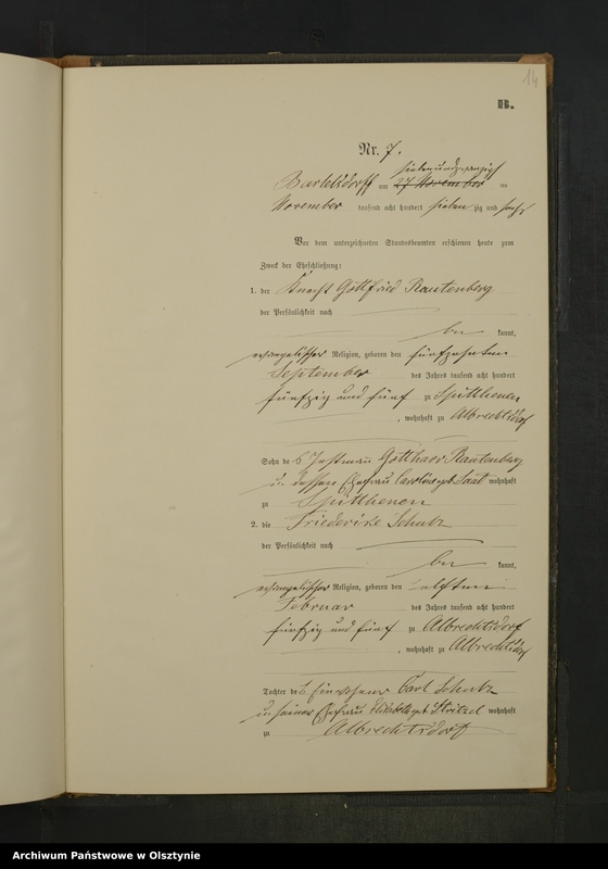 image.from.unit.number "Heiraths-Neben-Register Nr 1 - 9"