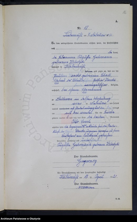 image.from.unit.number "Geburts-Neben-Register Nr 1 - 167"