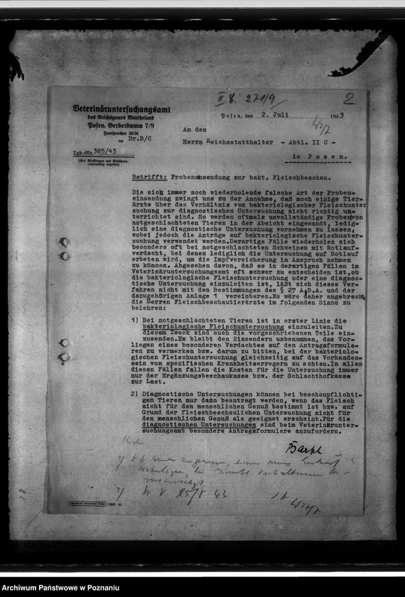 Obraz 6 z jednostki "Veterinäruntersuchungsamt"