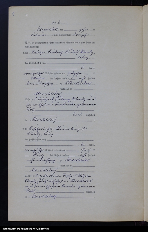 image.from.unit.number "Heiraths-Neben-Register Nr 1 - 18 [ Księga małżeństw - wtóropis ]"