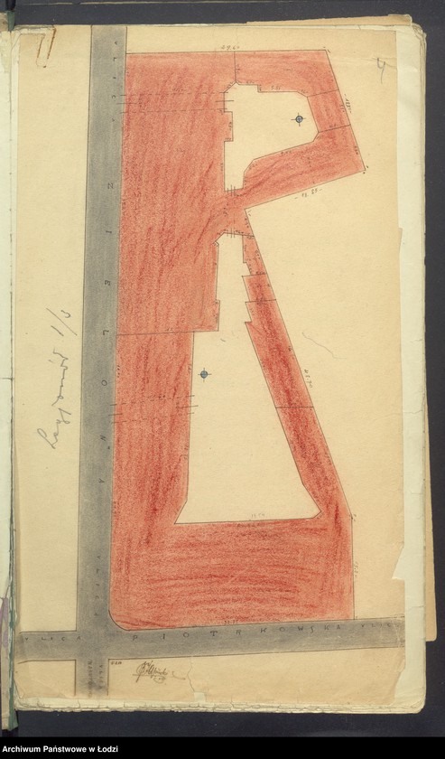 Obraz 6 z jednostki "Księga inwentarzowa nieruchomości m. Łodzi ul. Legionów"