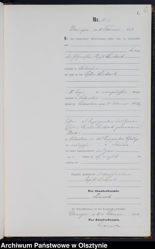 image.from.unit.number "Sterbe-Neben-Register Nr 1 - 46"