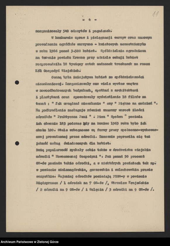 Obraz 13 z jednostki "Liga Kobiet: informacje KW i KP o kampaniach wyborczych w Lidze Kobiet. Informacje KP z konferencji kobiet - delegatek spółdzielczości - 1955, 1959-1960, 1964, 1967"