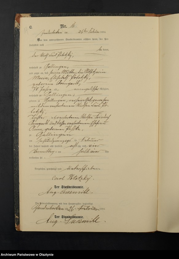 image.from.unit.number "Sterbe-Neben-Register Nr 1 - 66"