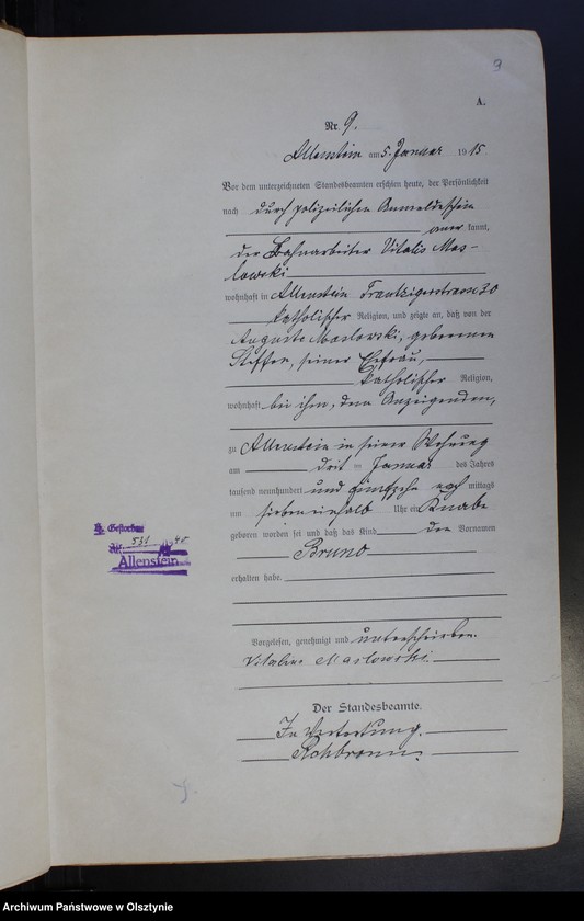 image.from.unit.number "Geburts-Haupt-Register Nr 1-600"