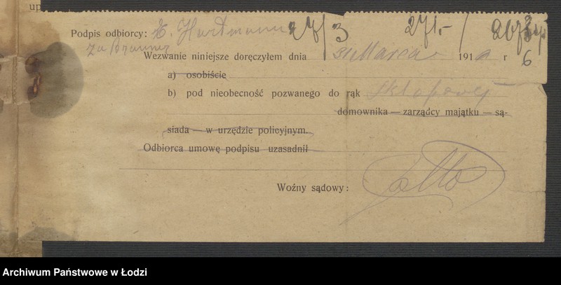 Obraz 8 z jednostki "Hersch Leib Brauner i S-ka - sprzedaż towarów manufakturowych i galanterji"