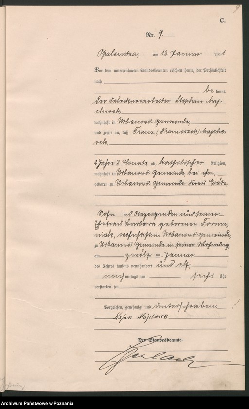 Obraz 12 z jednostki "Sterbe-Haupt-Register"
