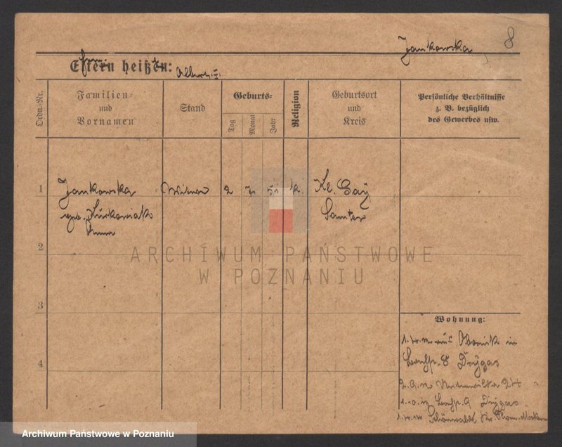 Obraz 8 z jednostki "Jankowski (wdowy i samotni mężczyźni)"