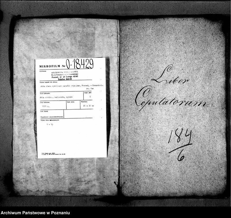 image.from.unit.number "Duplikat libri baptisatorum, copulatorum, mortuorum"